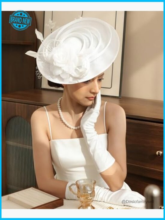 Derby Fascinator Hat Vintage 1920s Headwear Tea Party Cocktail Church main image 5